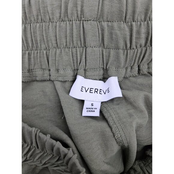 NWOT Evereve Olive Green Jogger Pants Womens S Pockets Elastic Waist - Picture 3 of 4